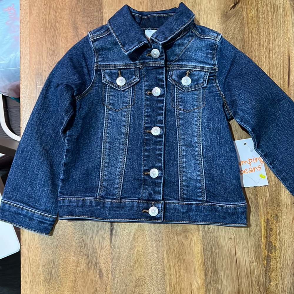 Jumping Bean Denim Jacket: Med wash